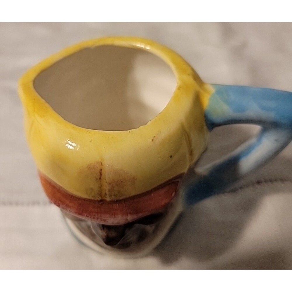 Mini Vintage Toby Mug Japan Hand Painted Ceramic/Porcelain - Picture 6 of 8